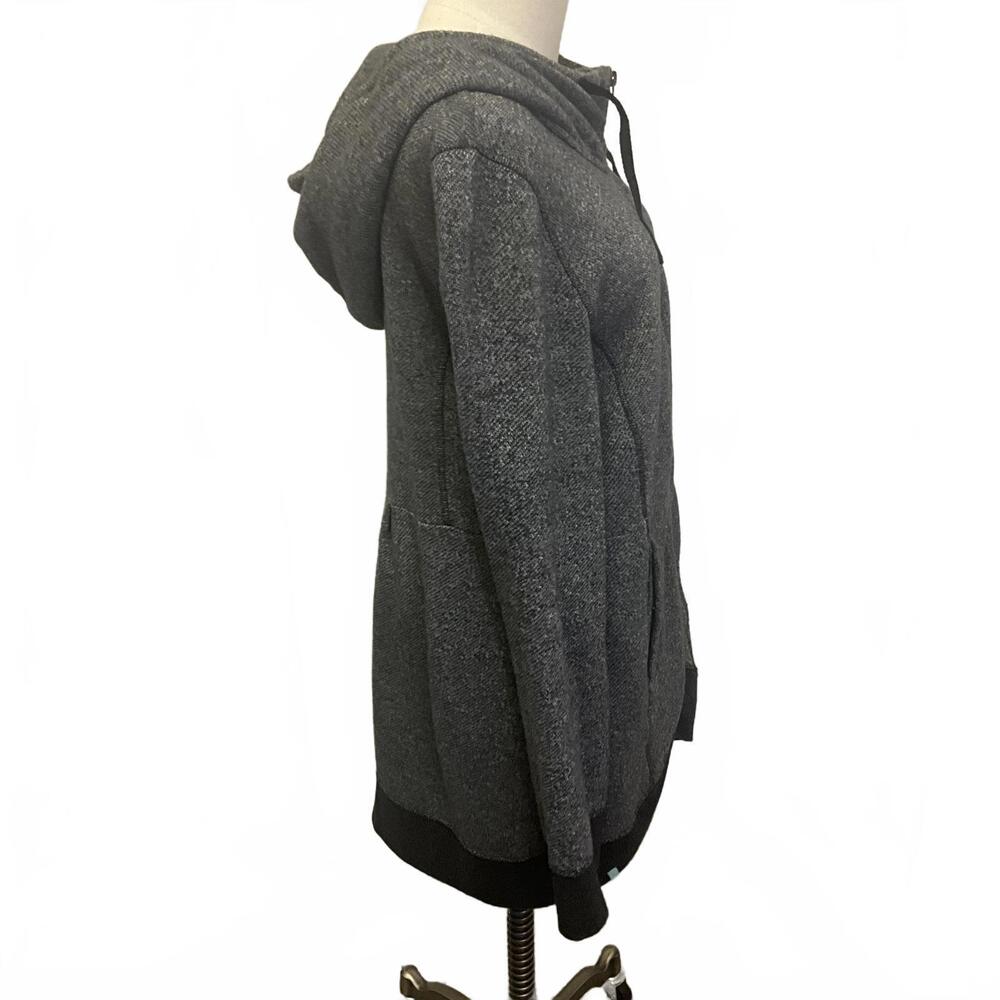 Bloom Women's Size XL Gray Organic Cotton Full Zip Up Hooded Jacket Coat - Picture 6 of 14